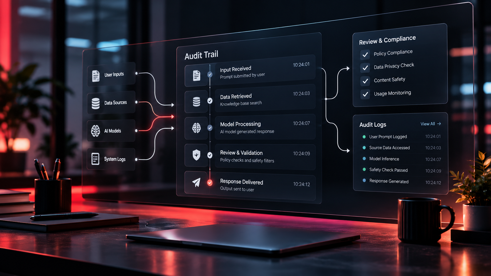 Audit trail view screenshot